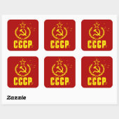 Gebruikte communistische CCCP Stickers (Vel)