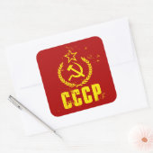Gebruikte communistische CCCP Stickers (Envelop)