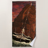 GEBRUIKTE CONSTITUTIE OUDE IRONSIDE BEACH TOWEL STRANDLAKEN (Voorkant)