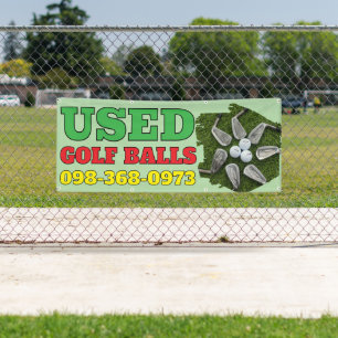Gebruikte golfballen Custom Banner