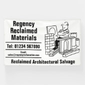Gebruikte Materialen Architectonische Sloop Spandoek (Horizontaal)