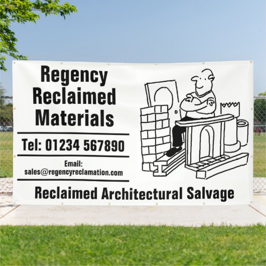 Gebruikte Materialen Architectonische Sloop Spandoek (Buitenkant)