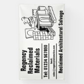 Gebruikte Materialen Architectonische Sloop Spandoek (Verticaal)