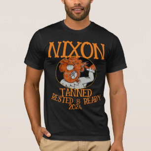 Gebruind Uitgerust & Bereid NIXON 2028 President T-shirt