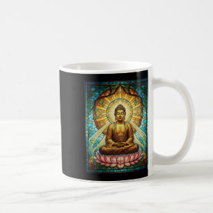 Gebruinde Glas Boeddha Zen Boeddhisme Spirituele M Koffiemok