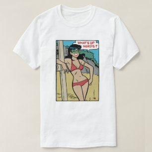 Gebruinde strandkonijn bikinimeisje • What's Up Ne T-shirt