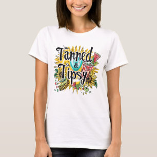 Gebruinde tipsy  t-shirt