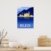 Gebundeld meer, waterreflecties poster (Keuken)