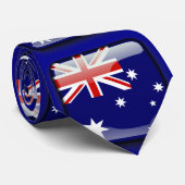 Gebuttoniseerde vlag van Australië Stropdas (Opgerold)