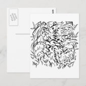 gecamoufleerde tijger briefkaart (Voorkant / Achterkant)