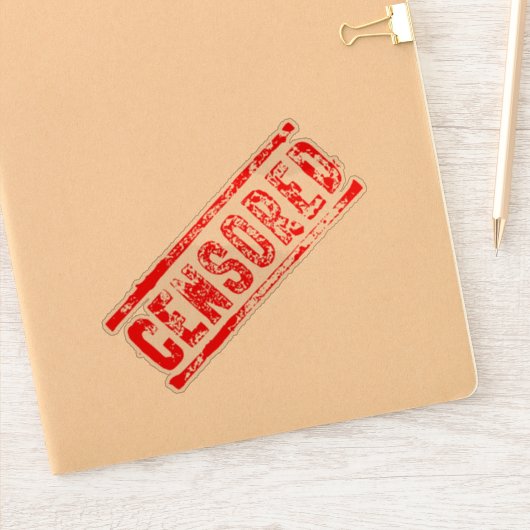 gecensureerd sticker (Notitieboek)