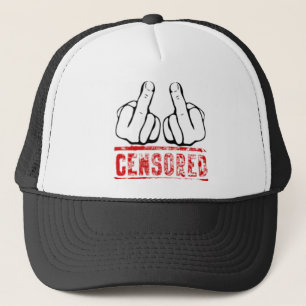 Gecensureerde stijl trucker pet