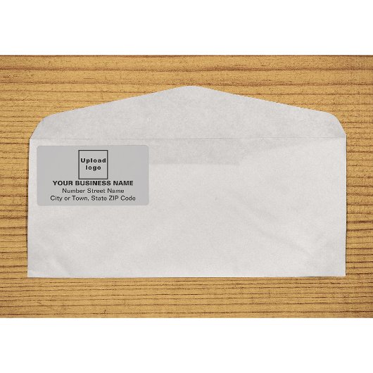 Gecentraliseerd bedrijfgrijs verzendlabel