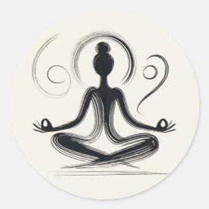 Gecentreerd Ronde Sticker