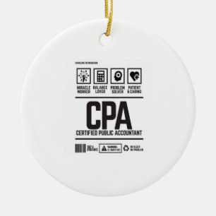 gecertificeerd accountant-CPA Keramisch Ornament