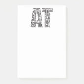 Gecertificeerd Athletic Trainer AT Post-it® Notes (Voorkant)