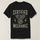 Gecertificeerd automonteur t-shirt (Design voorkant)