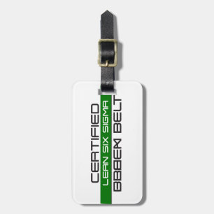 Gecertificeerd Bagagelabel zes Sigma Green Belt