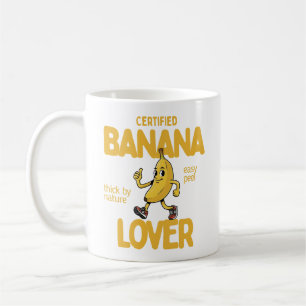 Gecertificeerd banaanliefhebber Funny Fruit grap c Koffiemok