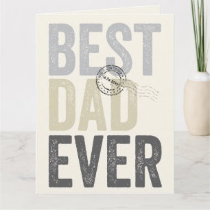 Gecertificeerd Beste Papa Ooit Vaderdag Typografie Kaart