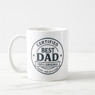 Gecertificeerd Beste Vader #0001 – 100% Originele Koffiemok