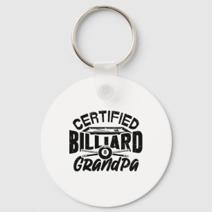 Gecertificeerd Biljart Opa Pool Biljart Speler F Sleutelhanger