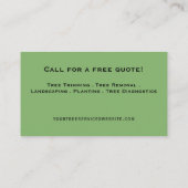 gecertificeerd boomkweker visitekaartje (Achterkant)