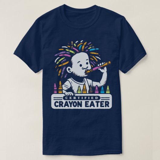 Gecertificeerd Crayon Eater 1 T-shirt (Design voorkant)
