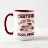 Gecertificeerd Dustin Stevens Book Addict Mok (Links)