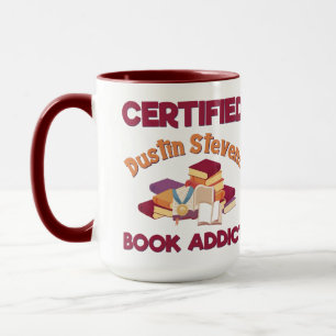 Gecertificeerd Dustin Stevens Book Addict Mok
