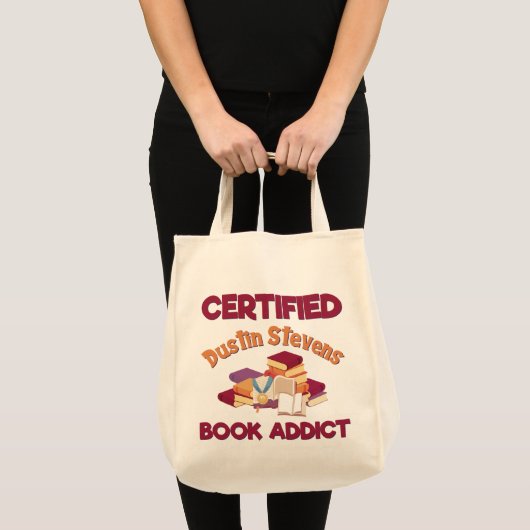 Gecertificeerd Dustin Stevens Book Addict Tote Bag (Voorkant (product))