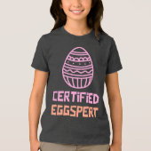Gecertificeerd Eggspert Kinder Paas Shirt (Voorkant)