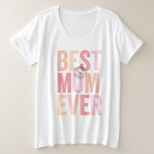 Gecertificeerd en gestremd beste mama ooit Moederd Grote Maat T-shirt (Design voorkant)