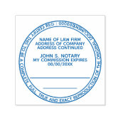 Gecertificeerd exemplaar notaris openbare ronde zw  zelfinktende stempel (Design)