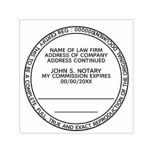 Gecertificeerd exemplaar notaris openbare ronde zw zelfinktende stempel