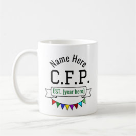Gecertificeerd financieel planner CFP gepersonalis Koffiemok
