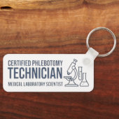 Gecertificeerd Flebotomie Technicus Professionele Sleutelhanger (Voorkant)