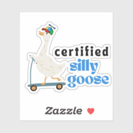 Gecertificeerd Gekke Goose - Grappig Schattige Pro Sticker