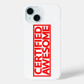 Gecertificeerd Geweldige stempel Case-Mate iPhone Case (Achterkant)