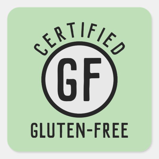 Gecertificeerd Gluten-vrij symbool Vierkante Sticker (Voorkant)