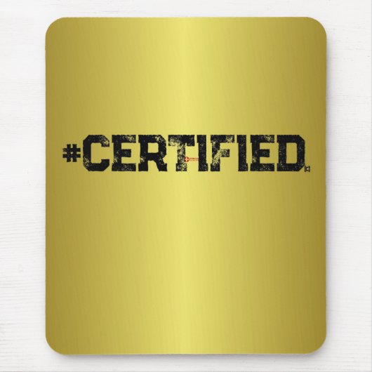 #GECERTIFICEERD GOUD MUISMAT (Voorkant)