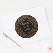 Gecertificeerd koffie-advies ronde sticker (Envelop)