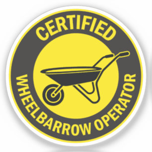 gecertificeerd kruiwagenbestuurder sticker