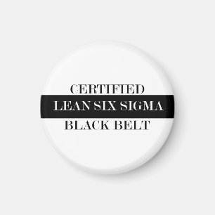 Gecertificeerd lean Black Belt Magnet Magneet