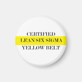 Gecertificeerd lean Yellow Belt Magnet Magneet