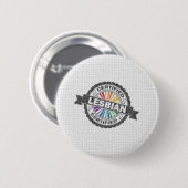 Gecertificeerd lesbische pridezegel ronde button 5,7 cm (Voorkant /achterkant)