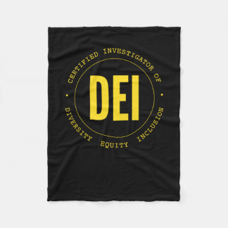 Gecertificeerd onderzoeker van DEI Diversity Equit Fleece Deken