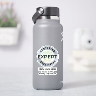 Gecertificeerd Overdenker Uitgegeven door de Angst Sticker