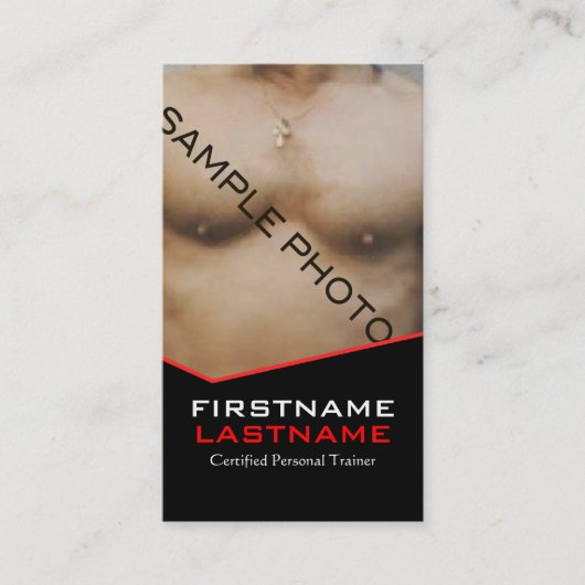 Gecertificeerd Personal Trainer Sjabloon Visitekaa Visitekaartje (Voorkant)