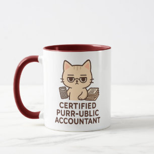 Gecertificeerd Purr-fecte Accountant Mooie Kawaii Mok